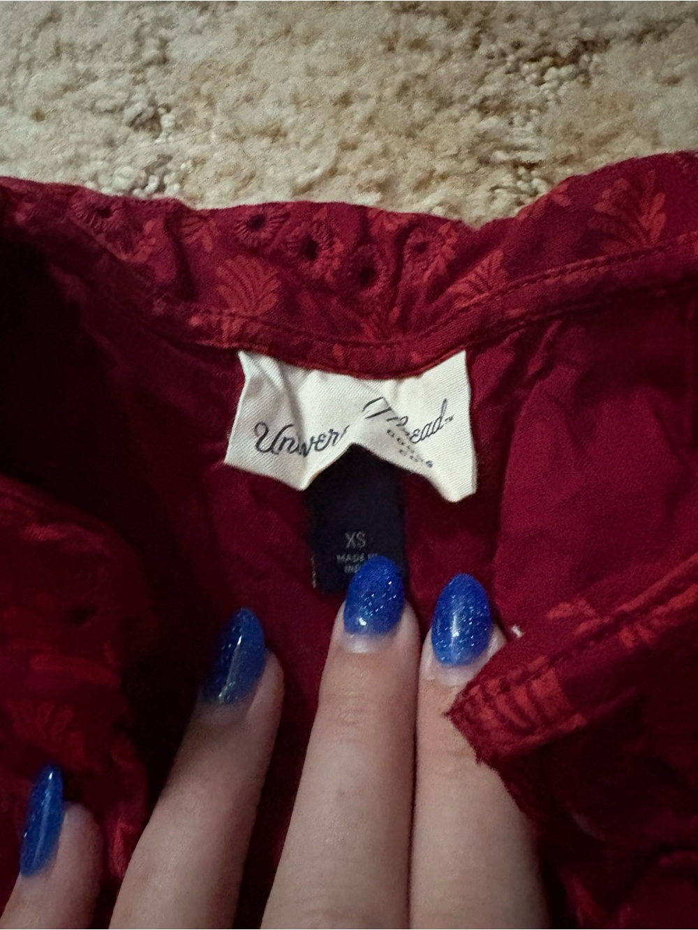 Women's Ruffled Blouse - Picture 2 of 2